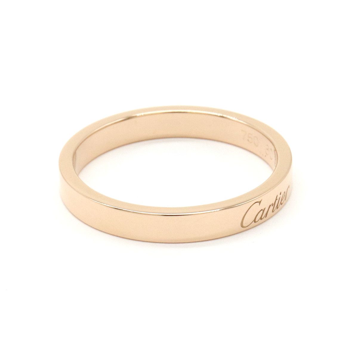 Cartier Cartier Cartier C de Cartier Wedding Ring K18PG Pink Gold B4087200 Metal Ring B4087200 in Pristine Condition Size ONE SIZE - 3 Thumbnail