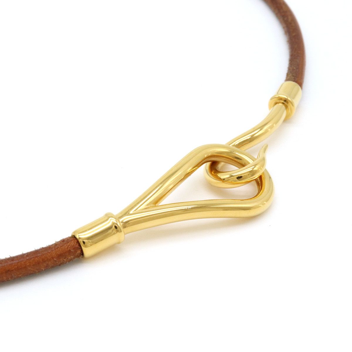 Hermes Hermes Hermes Leather/Metal Jumbo Choker Necklace Leather Pet Collar in Great Condition Size ONE SIZE - 2 Thumbnail