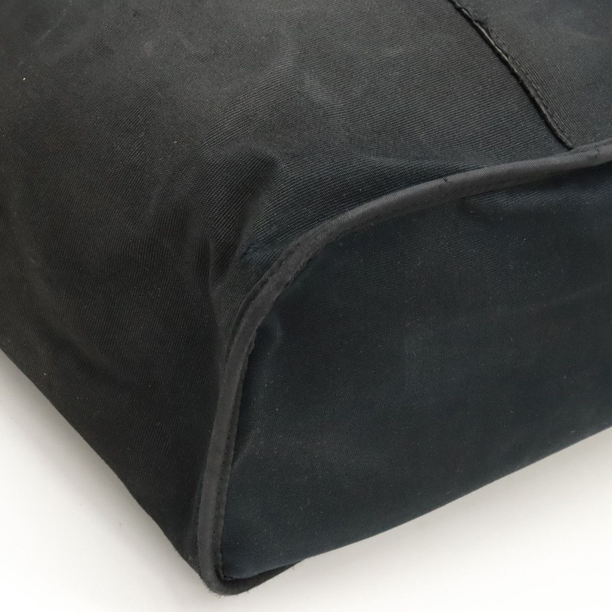 Hermes Hermes Hermes Cabag Elan PM 2WAY Tote Bag Black Leather Canvas Tote Bag in Good Condition Size ONE SIZE - 3 Thumbnail