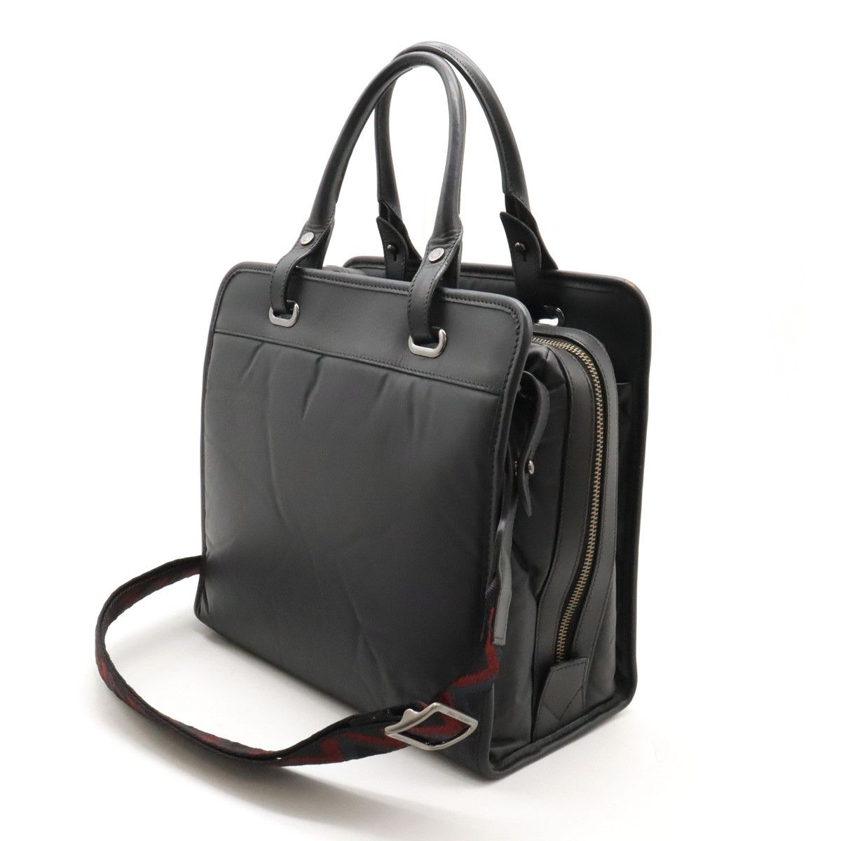 Other Other HUNTING WORLD 2WAY Handbag Shoulder Bag Nylon/Leather Black Canvas Crossbody Bag in Great Condition Size ONE SIZE - 2 Thumbnail
