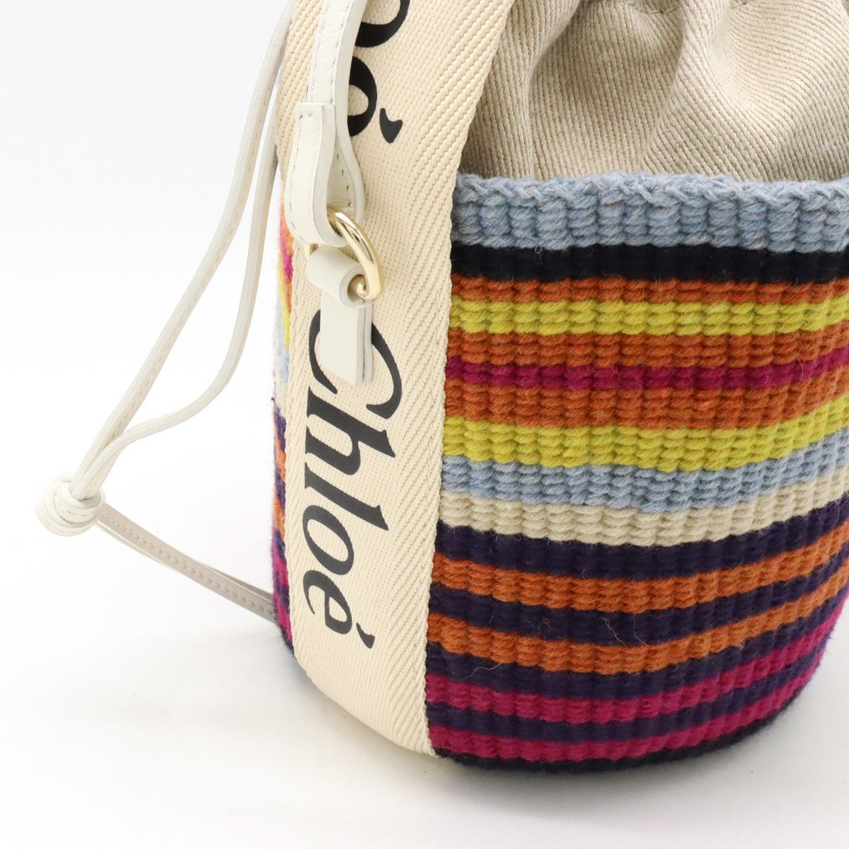 Chloe Chloe Chloe Mifuko Woody Small Basket Bag Handbag 2WAY Shoulder Bag Natural Material Handbag in Pristine Condition Size ONE SIZE - 5 Thumbnail