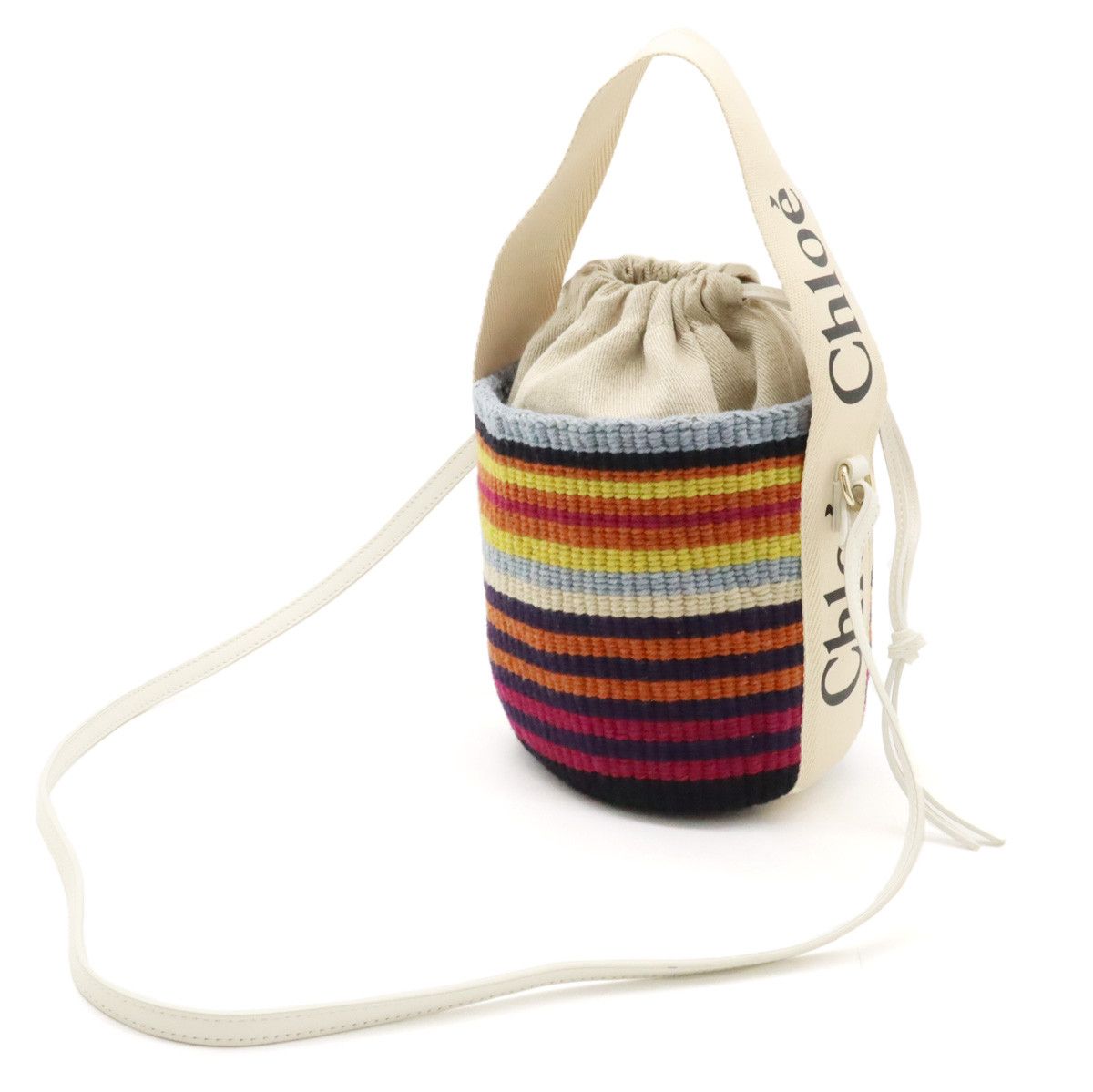 Chloe Chloe Chloe Mifuko Woody Small Basket Bag Handbag 2WAY Shoulder Bag Natural Material Handbag in Pristine Condition Size ONE SIZE - 2 Thumbnail