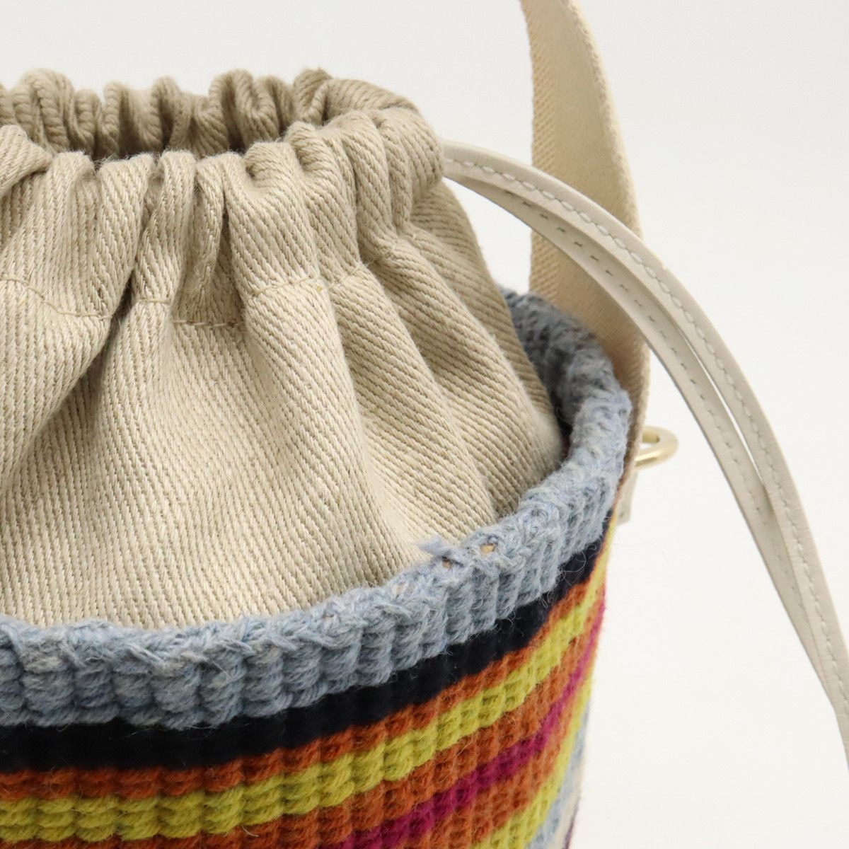 Chloe Chloe Chloe Mifuko Woody Small Basket Bag Handbag 2WAY Shoulder Bag Natural Material Handbag in Pristine Condition Size ONE SIZE - 7 Thumbnail