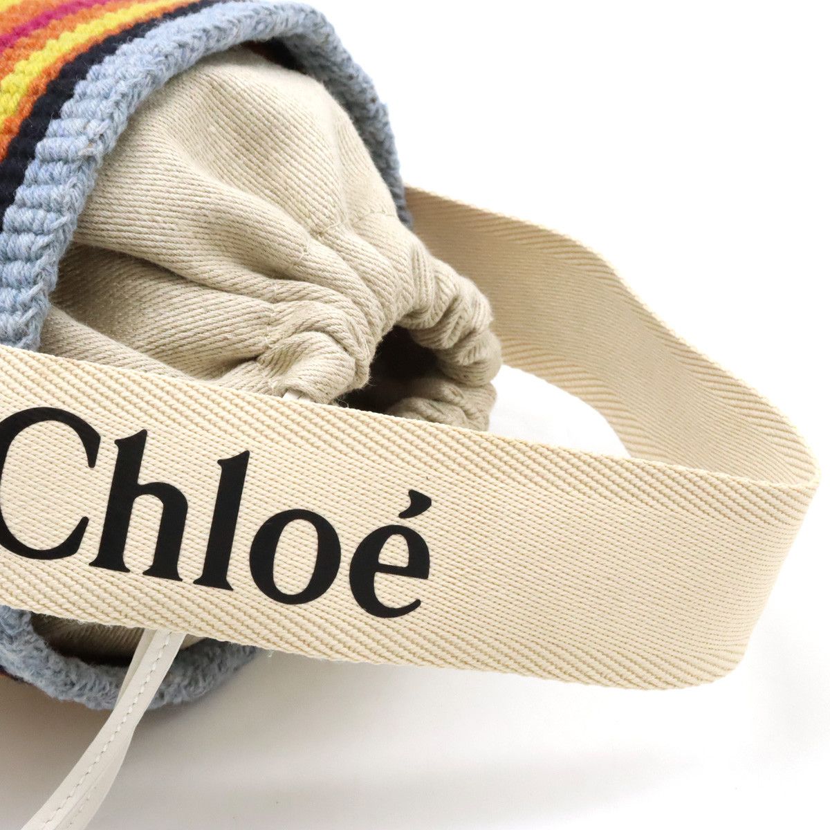 Chloe Chloe Chloe Mifuko Woody Small Basket Bag Handbag 2WAY Shoulder Bag Natural Material Handbag in Pristine Condition Size ONE SIZE - 4 Thumbnail