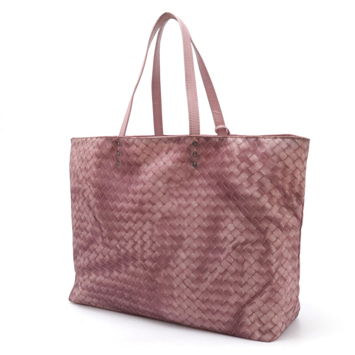 Bottega Veneta Bottega Veneta Bottega Veneta Intreccio Illusion Nylon/Leather Tote Bag 299875 Canvas Tote Bag 299875 in Very Good Condition Size ONE SIZE - 2 Thumbnail