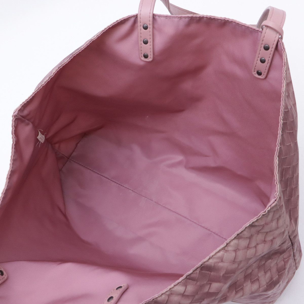Bottega Veneta Bottega Veneta Bottega Veneta Intreccio Illusion Nylon/Leather Tote Bag 299875 Canvas Tote Bag 299875 in Very Good Condition Size ONE SIZE - 5 Thumbnail