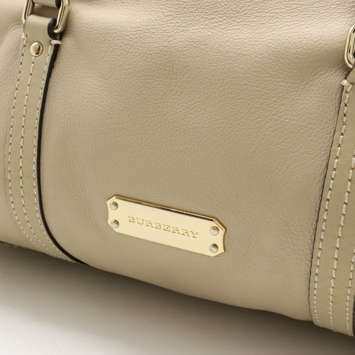 Burberry Burberry Burberry Leather Handbag Tote 2WAY Shoulder Bag Leather Handbag in Very Good Condition Size ONE SIZE - 8 Thumbnail