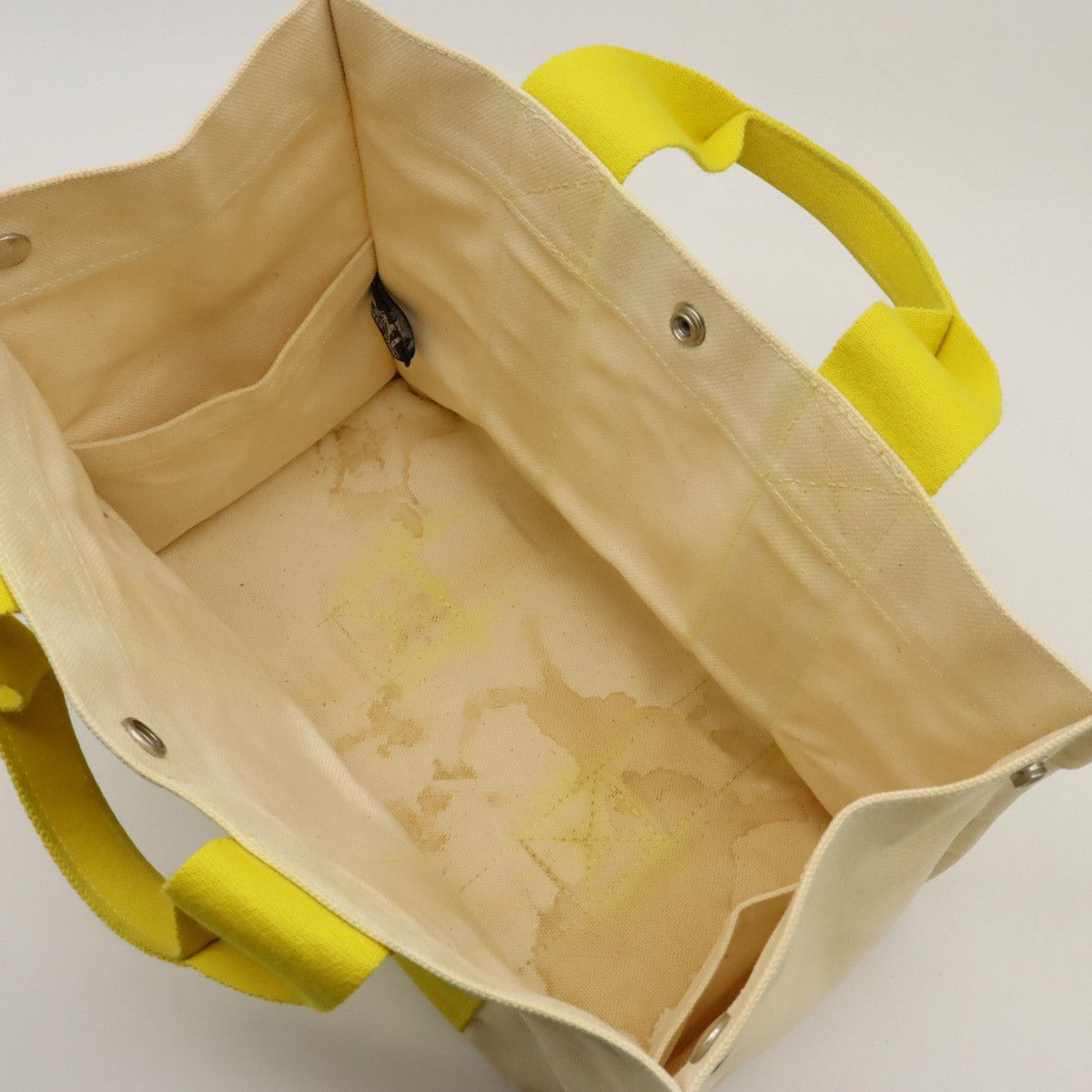 Hermes Hermes Hermes Canvas Bora Bora PM Tote Bag Yellow Canvas Tote Bag in Good Condition Size ONE SIZE - 5 Thumbnail