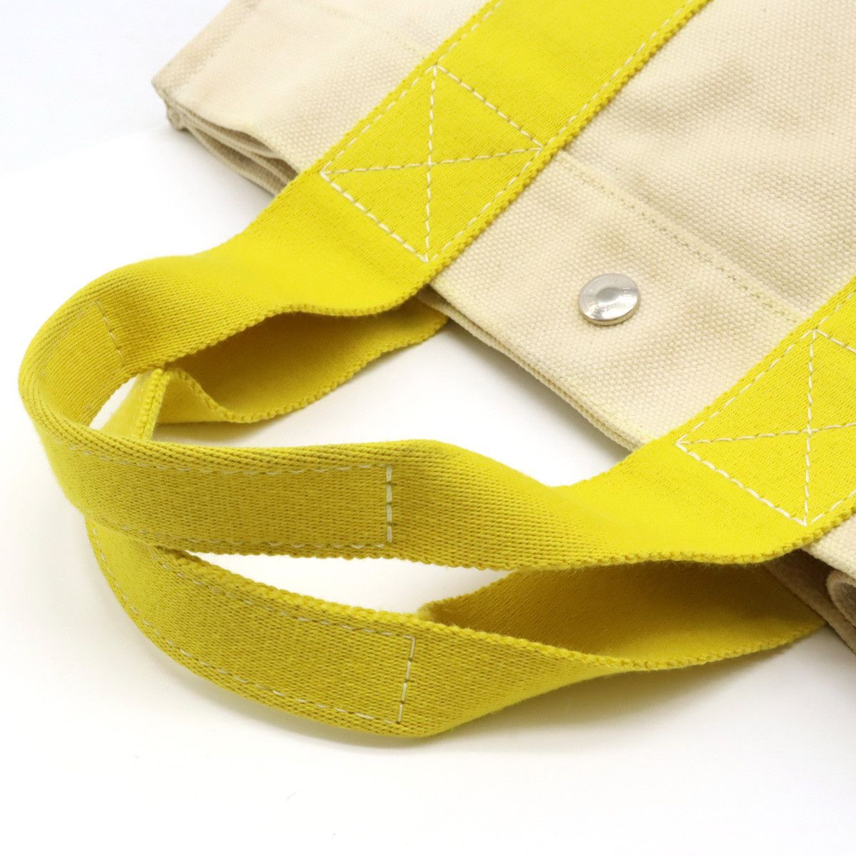 Hermes Hermes Hermes Canvas Bora Bora PM Tote Bag Yellow Canvas Tote Bag in Good Condition Size ONE SIZE - 4 Thumbnail