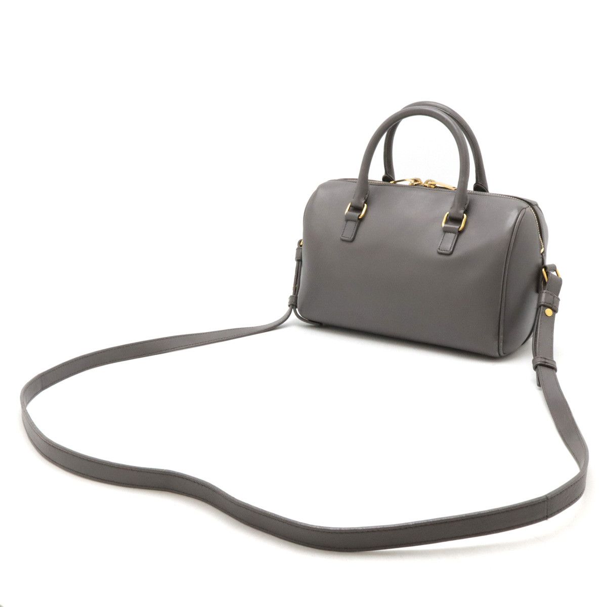 Yves Saint Laurent Yves Saint Laurent Yves Saint Laurent Leather Baby Duffle Handbag 2WAY 330958 Leather Handbag 330958 in Very Good Condition Size ONE SIZE - 2 Thumbnail