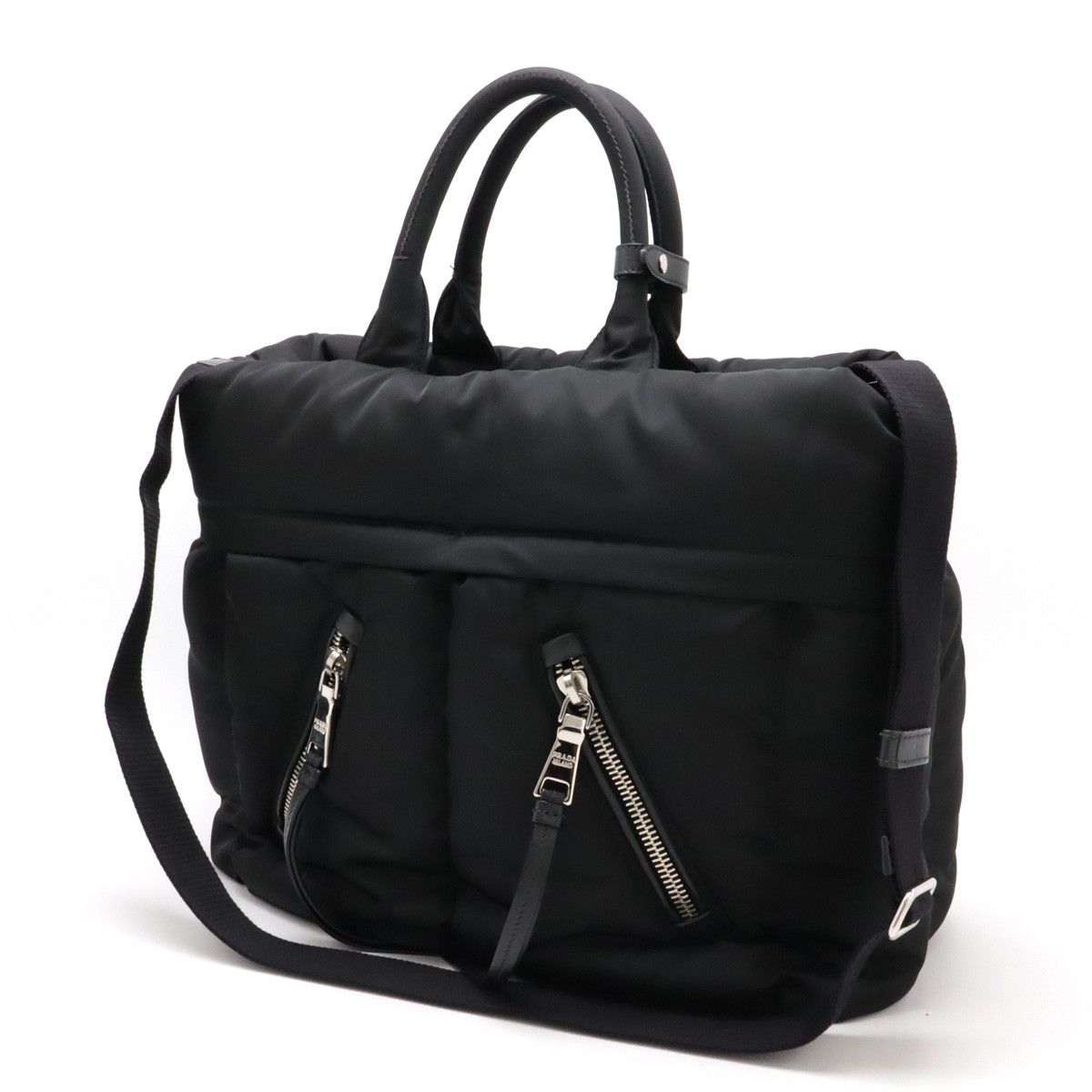 Prada Prada Prada Nylon/Leather Tessuto Bomber Tote Bag BN2617 Canvas Tote Bag BN2617 in Great Condition Size ONE SIZE - 2 Thumbnail