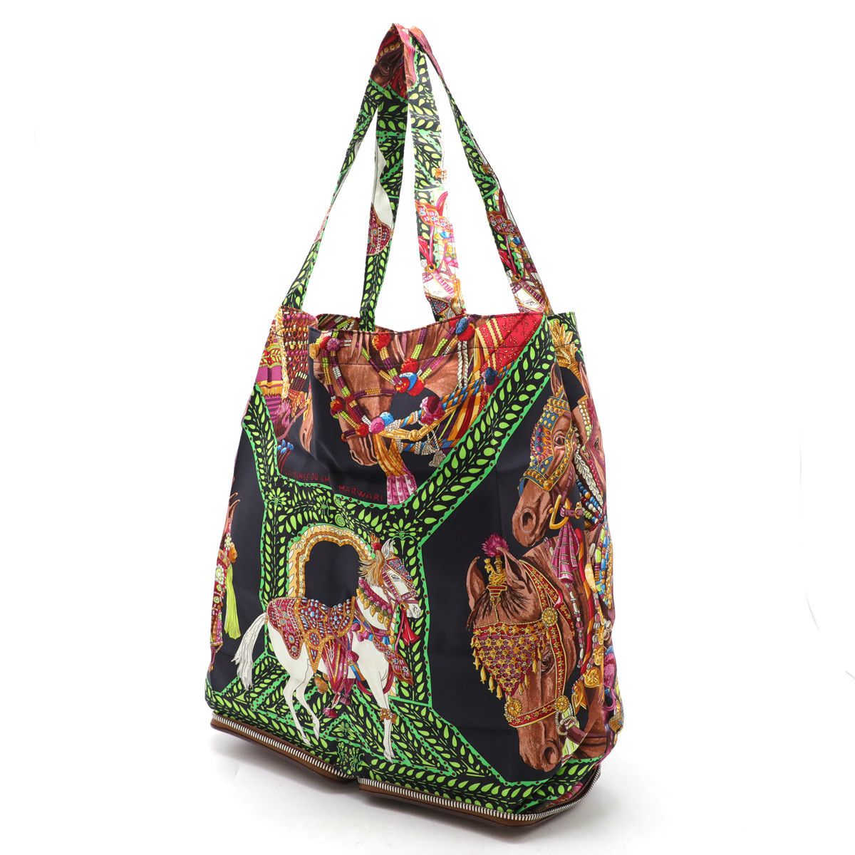 Hermes Hermes Hermes Silky Pop Eco Tote Bag Silk Brown Natural Material Tote Bag in Pristine Condition Size ONE SIZE - 5 Thumbnail