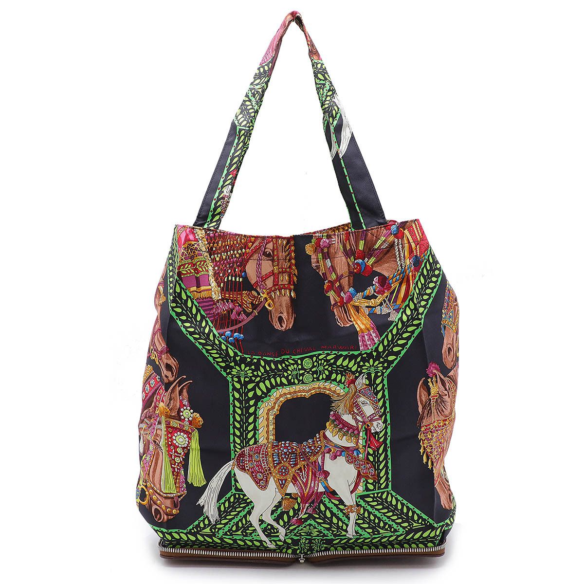 Hermes Hermes Hermes Silky Pop Eco Tote Bag Silk Brown Natural Material Tote Bag in Pristine Condition Size ONE SIZE - 4 Thumbnail