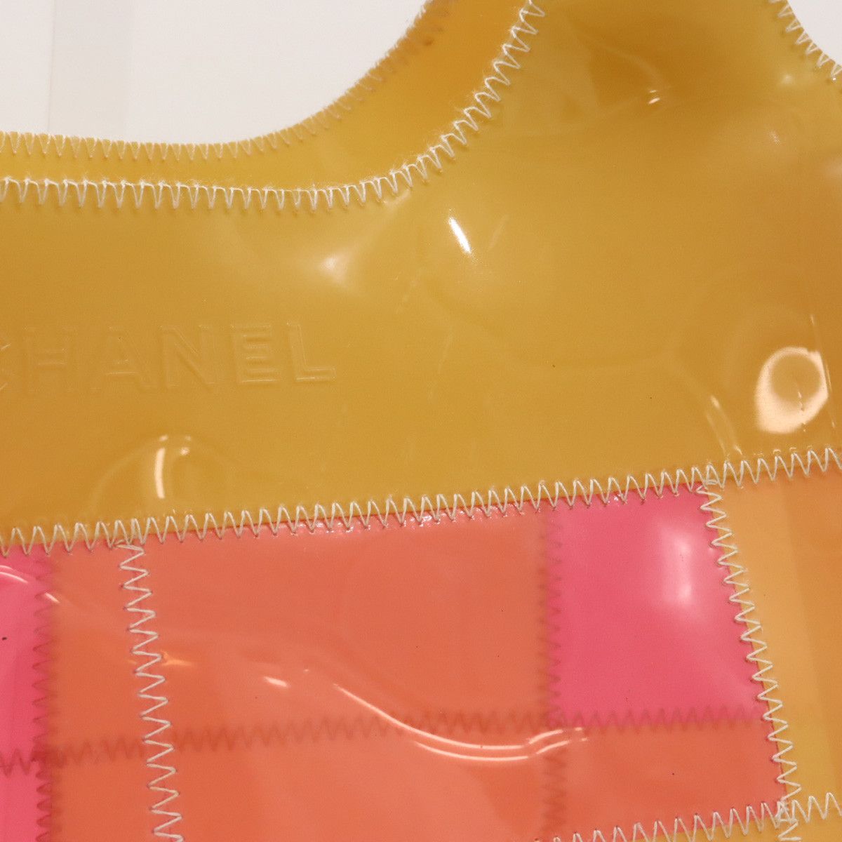 Chanel Chanel Chanel Clear Vinyl Tote Bag Plastic Tote Bag in Very Good Condition Size ONE SIZE - 8 Thumbnail