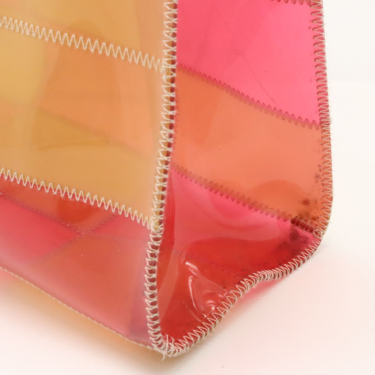 Chanel Chanel Chanel Clear Vinyl Tote Bag Plastic Tote Bag in Very Good Condition Size ONE SIZE - 9 Thumbnail