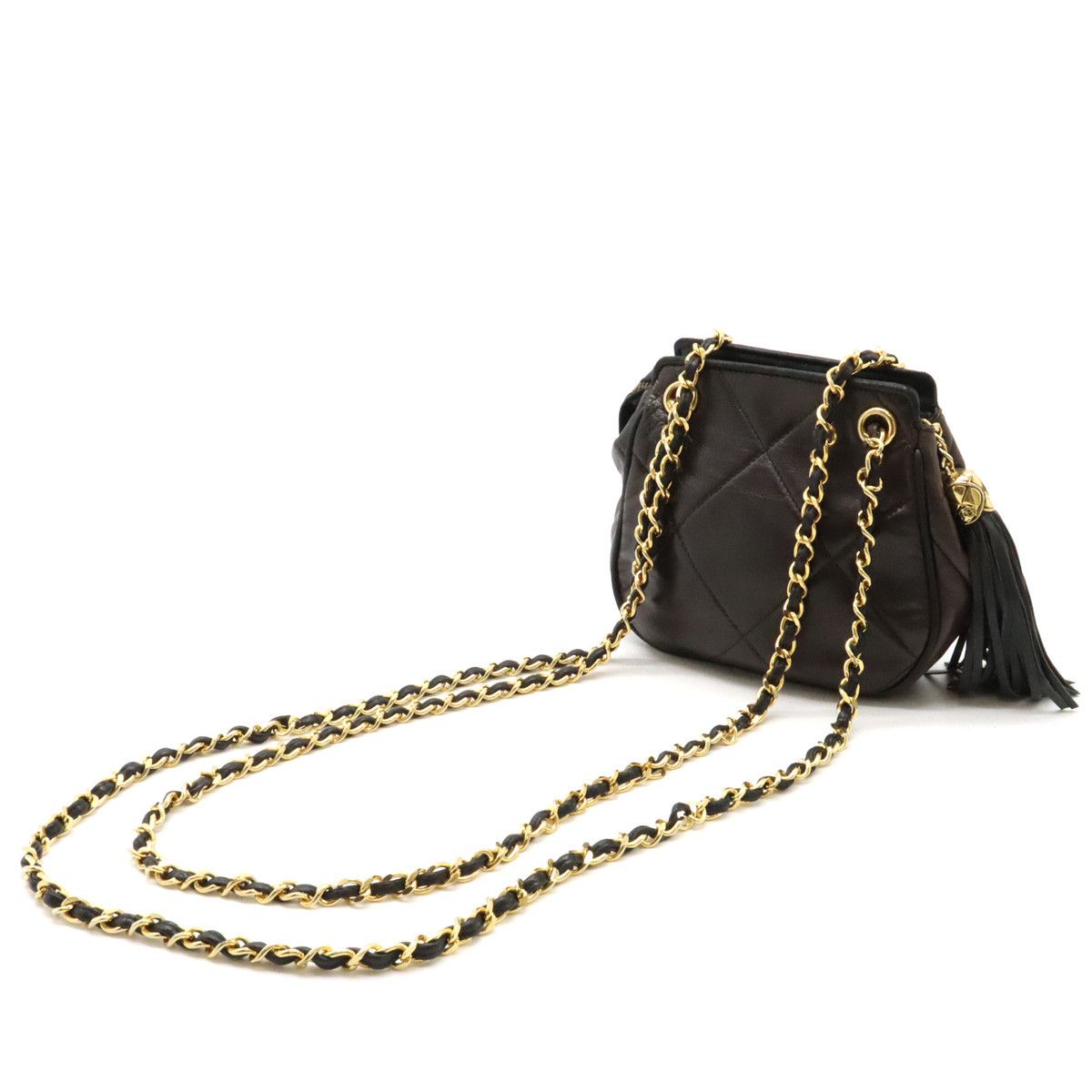 Chanel Chanel Chanel Leather Coco Mark Matelasse Chain Shoulder Tote Leather Shoulder Bag in Very Good Condition Size ONE SIZE - 2 Thumbnail