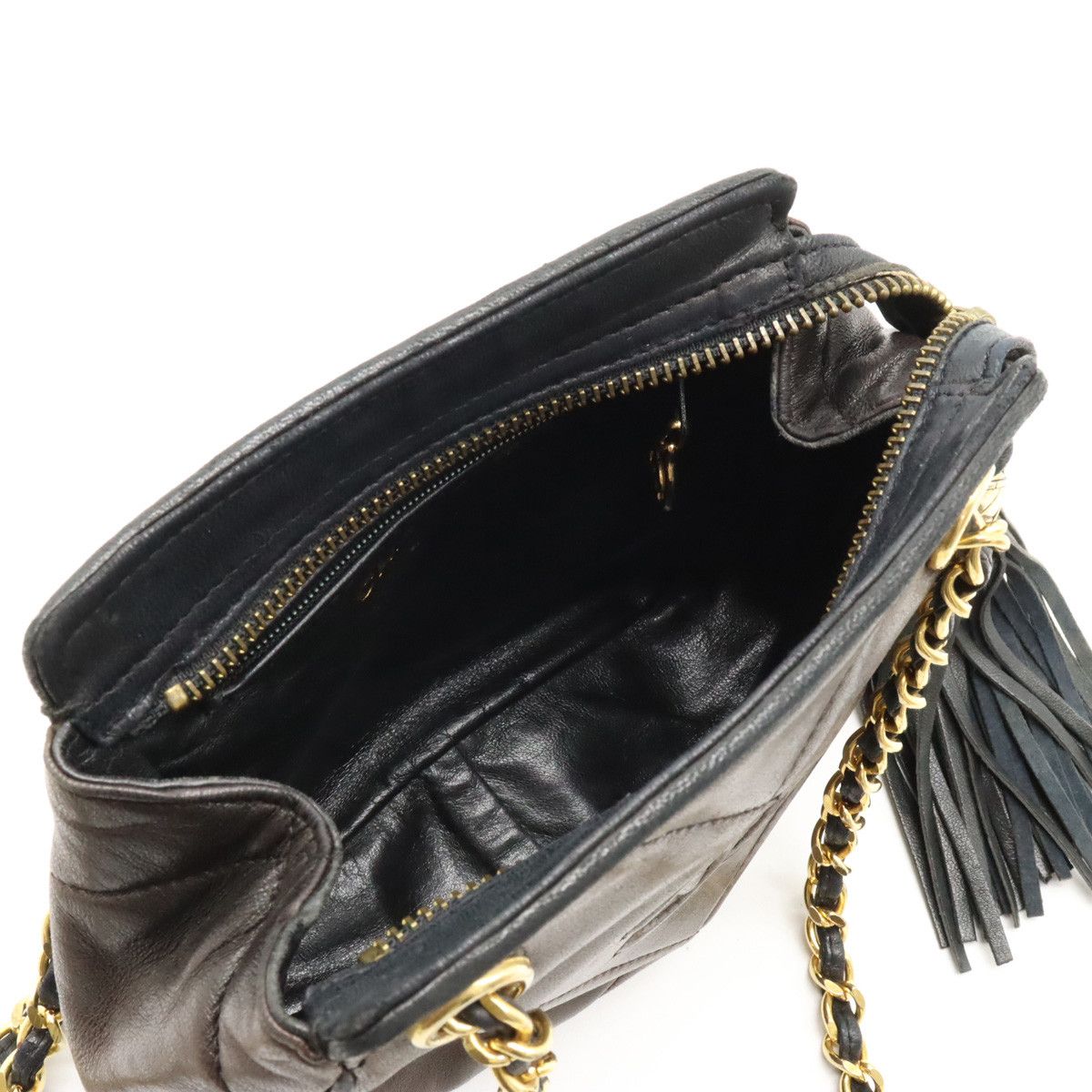 Chanel Chanel Chanel Leather Coco Mark Matelasse Chain Shoulder Tote Leather Shoulder Bag in Very Good Condition Size ONE SIZE - 5 Thumbnail