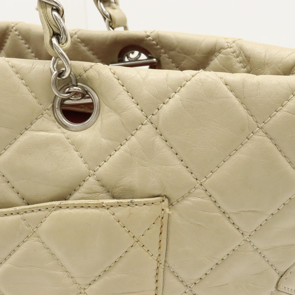 Chanel Chanel Chanel Cotton Club Leather Chain Tote Bag A34318 Leather Tote Bag A34318 in Very Good Condition Size ONE SIZE - 9 Thumbnail