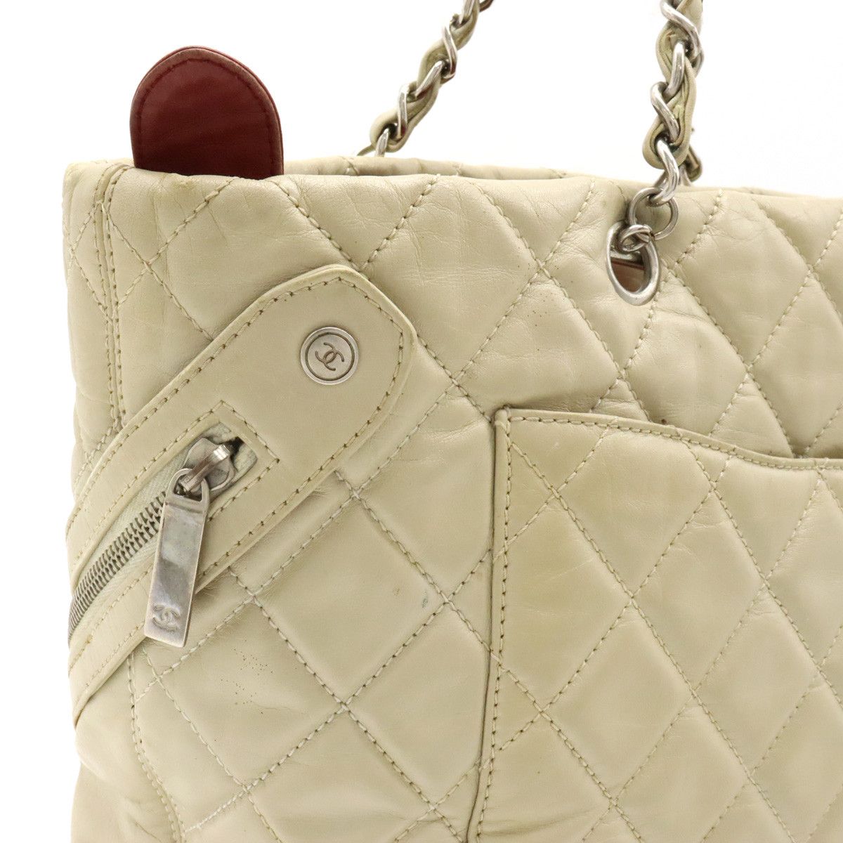 Chanel Chanel Chanel Cotton Club Leather Chain Tote Bag A34318 Leather Tote Bag A34318 in Very Good Condition Size ONE SIZE - 7 Thumbnail