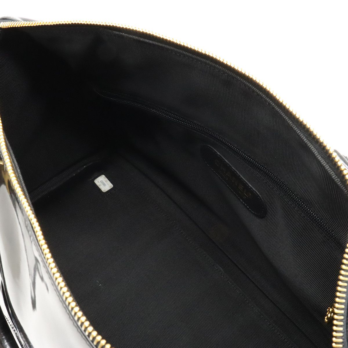 Chanel Chanel Chanel Coco Mark Patent Leather 2WAY Handbag Boston Bag Leather Handbag in Very Good Condition Size ONE SIZE - 6 Thumbnail