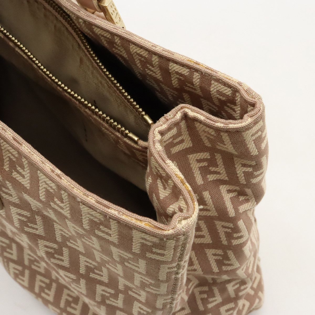 Fendi Fendi Fendi Zucchino Zucca Canvas/Leather Tote Bag 8BH133 Canvas Tote Bag 8BH133 in Very Good Condition Size ONE SIZE - 9 Thumbnail