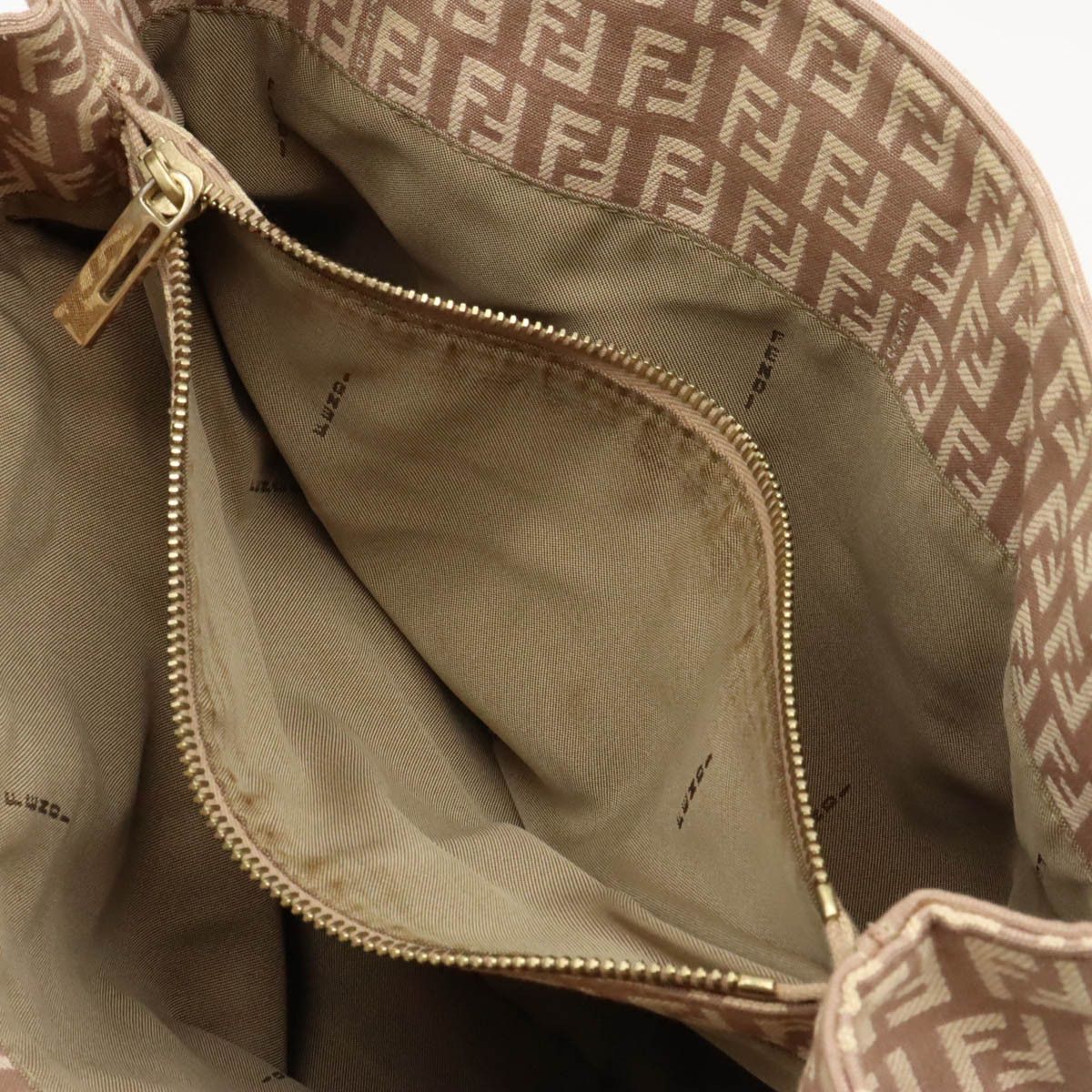 Fendi Fendi Fendi Zucchino Zucca Canvas/Leather Tote Bag 8BH133 Canvas Tote Bag 8BH133 in Very Good Condition Size ONE SIZE - 8 Thumbnail