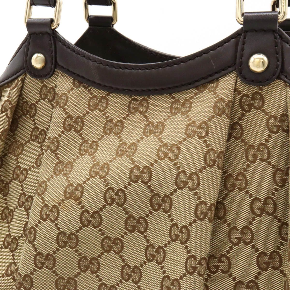 Gucci Gucci Gucci Sukey GG Canvas Leather Tote Bag 211944 Canvas Tote Bag 211944 in Very Good Condition Size ONE SIZE - 7 Thumbnail