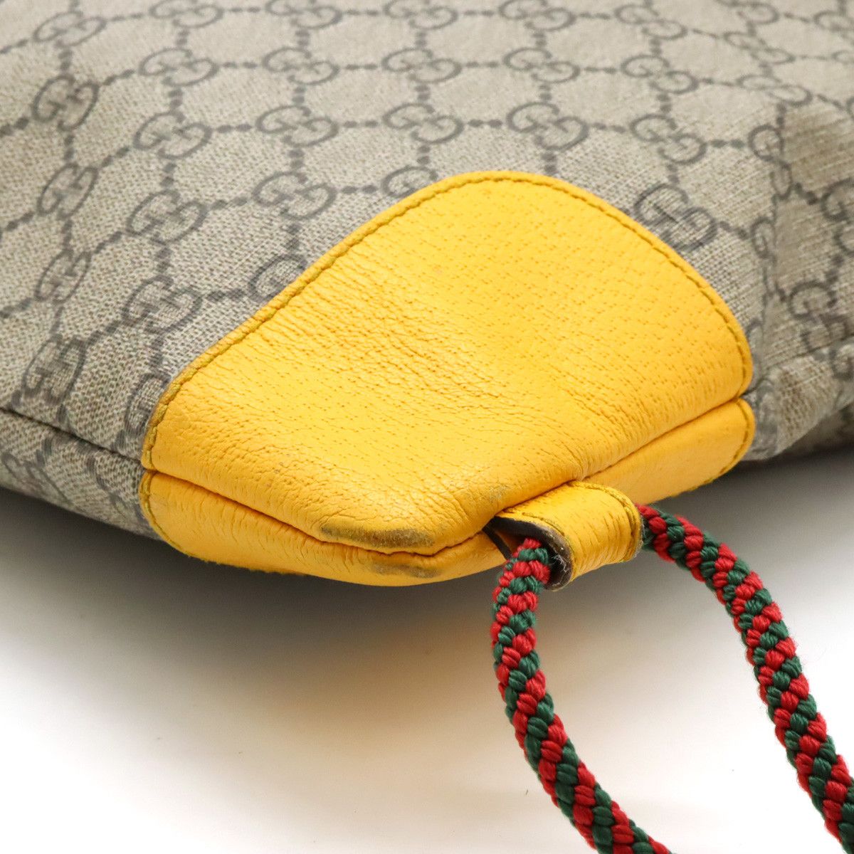 Gucci Gucci Gucci GG Supreme Cat Head Drawstring Backpack PVC/Leather Canvas Backpack 473872 in Very Good Condition Size ONE SIZE - 3 Thumbnail