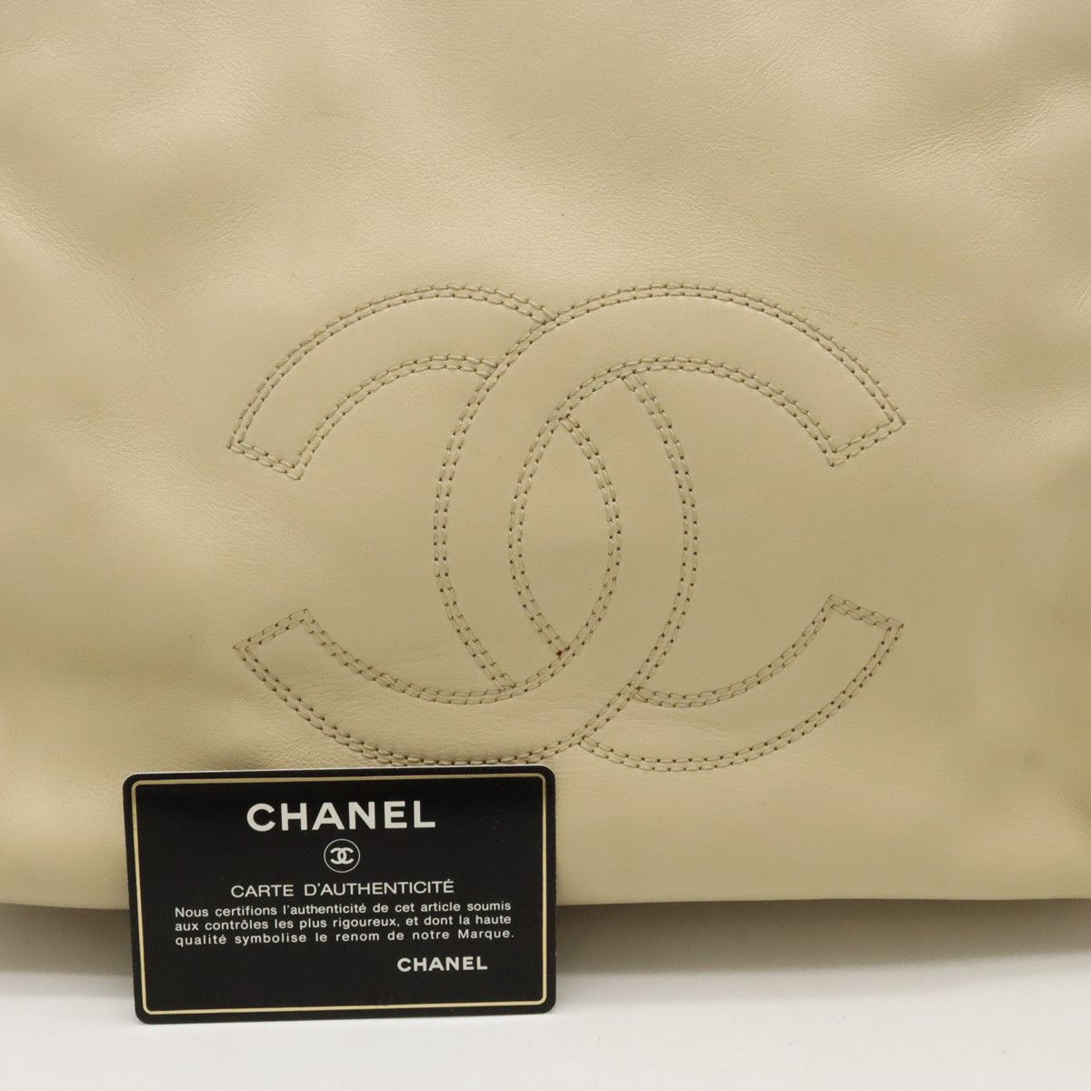 Chanel Chanel Chanel Leather Coco Mark Tote Bag Leather Tote Bag in Very Good Condition Size ONE SIZE - 9 Thumbnail