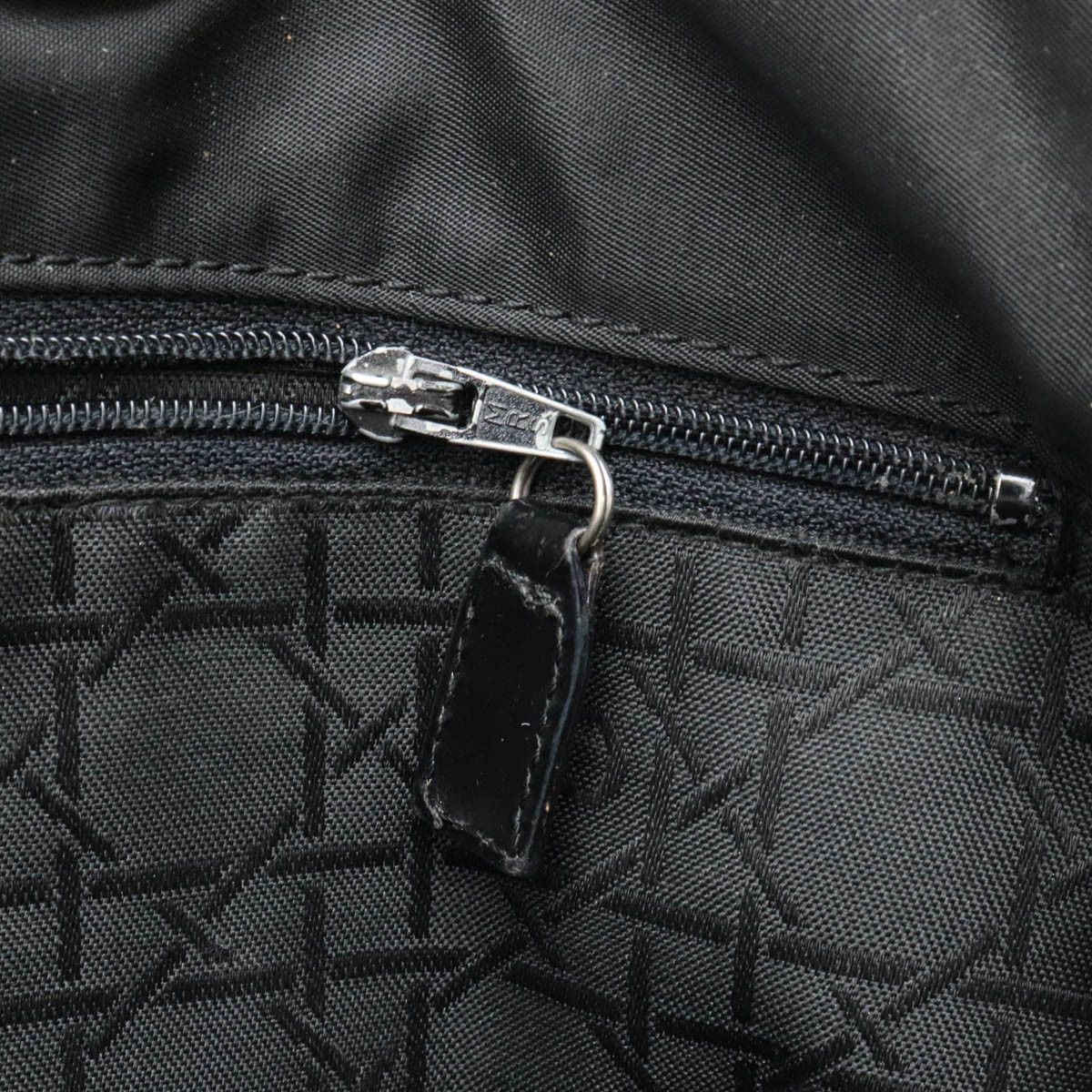 Dior Dior Dior Lady Dior Cannage Nylon Patent Leather Tote Bag Canvas Tote Bag in Very Good Condition Size ONE SIZE - 8 Thumbnail