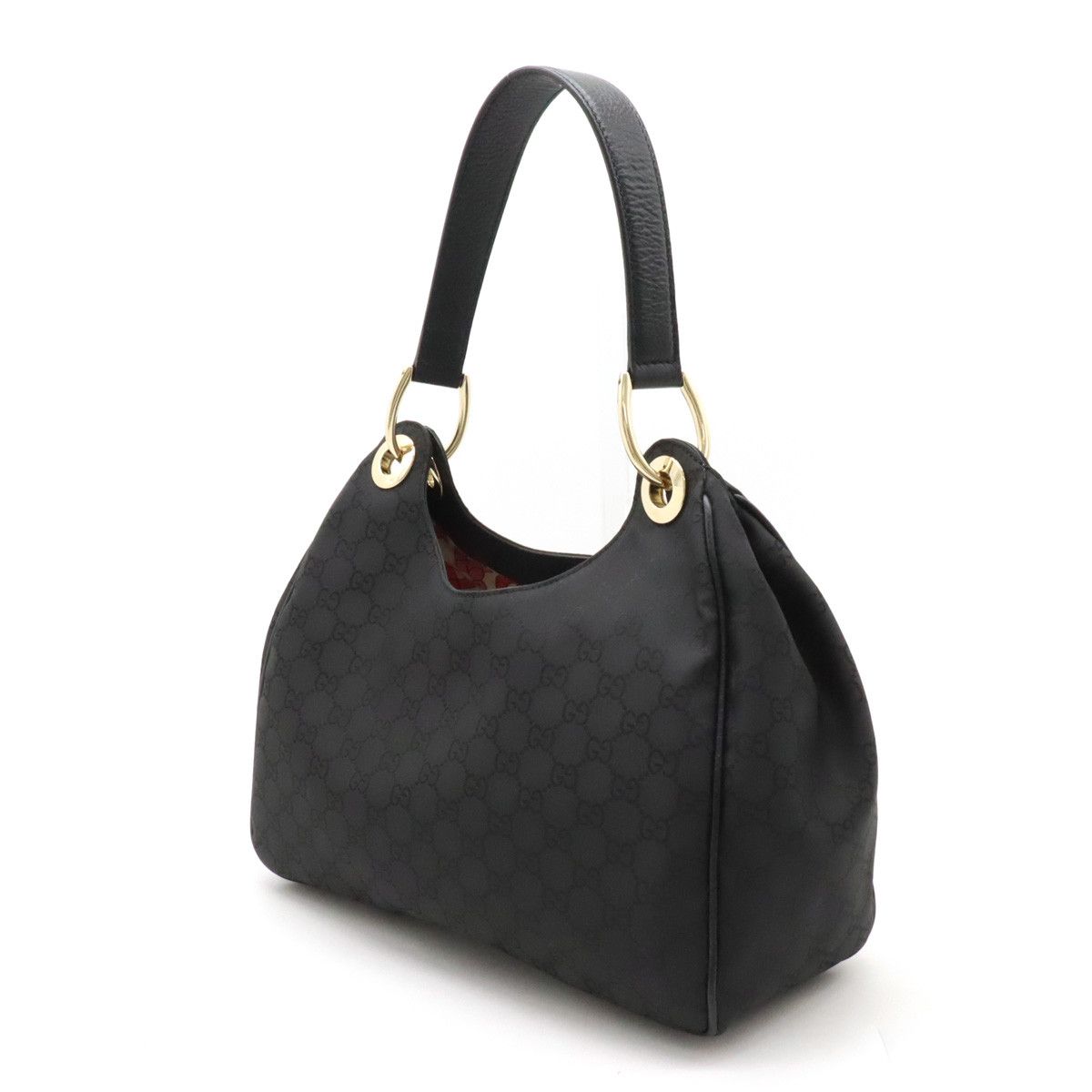 Gucci Gucci Gucci Nylon/Leather GG Shoulder Bag 257265 Canvas Shoulder Bag 257265 in Great Condition Size ONE SIZE - 2 Thumbnail
