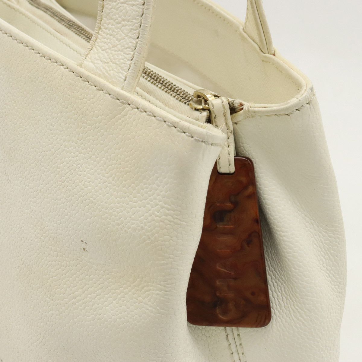 Chanel Chanel Chanel Caviar Skin Coco Mark Tote Bag Leather Tote Bag in Good Condition Size ONE SIZE - 5 Thumbnail