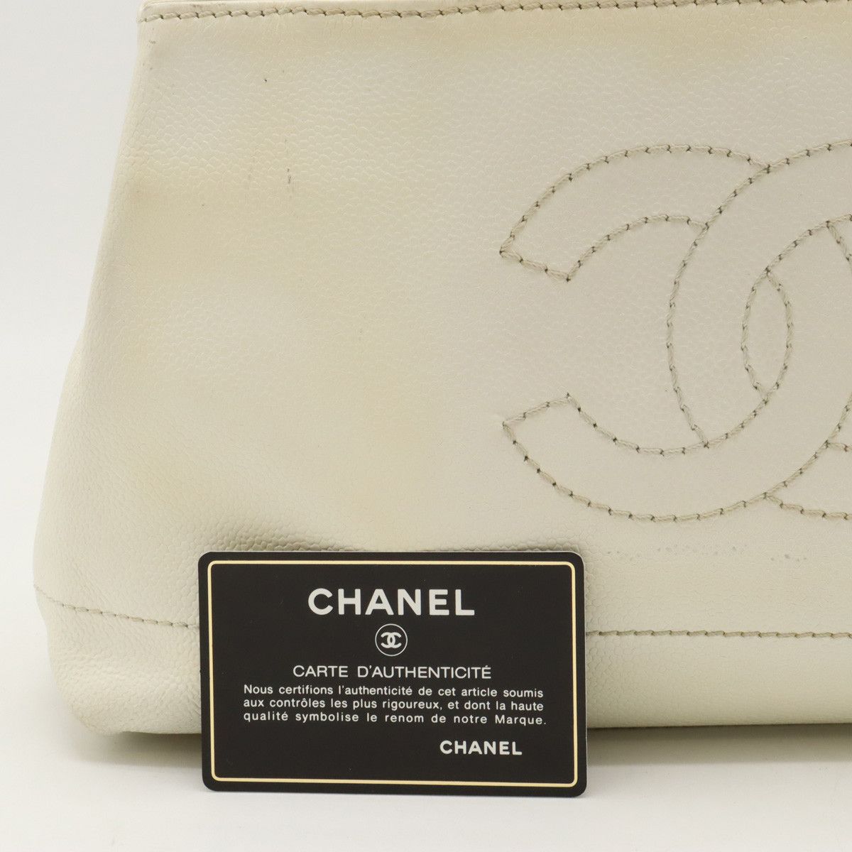 Chanel Chanel Chanel Caviar Skin Coco Mark Tote Bag Leather Tote Bag in Good Condition Size ONE SIZE - 9 Thumbnail