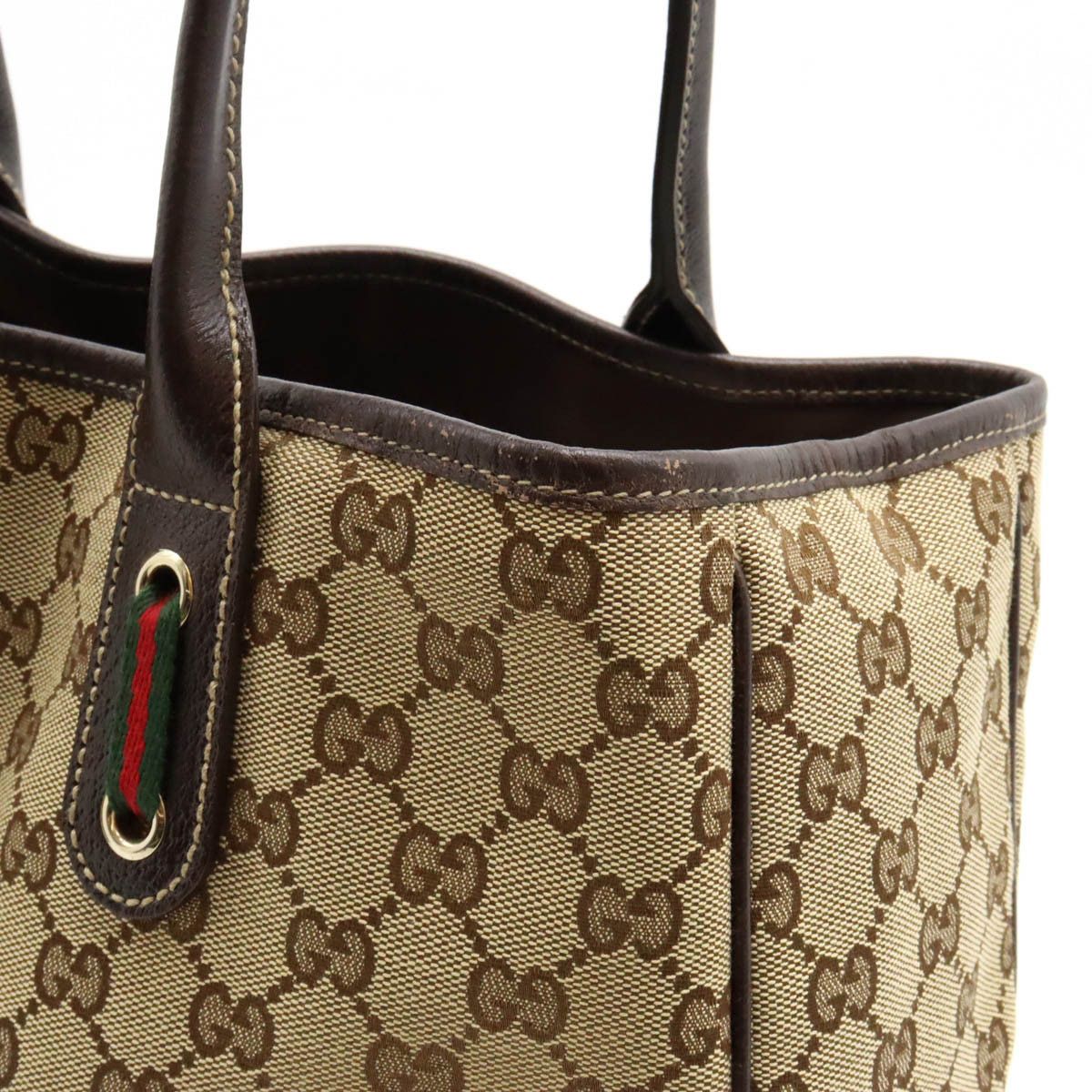 Gucci Gucci Gucci GG Canvas Princy Line Ribbon Tote Bag 163805 Canvas Tote Bag 163805 in Great Condition Size ONE SIZE - 7 Thumbnail