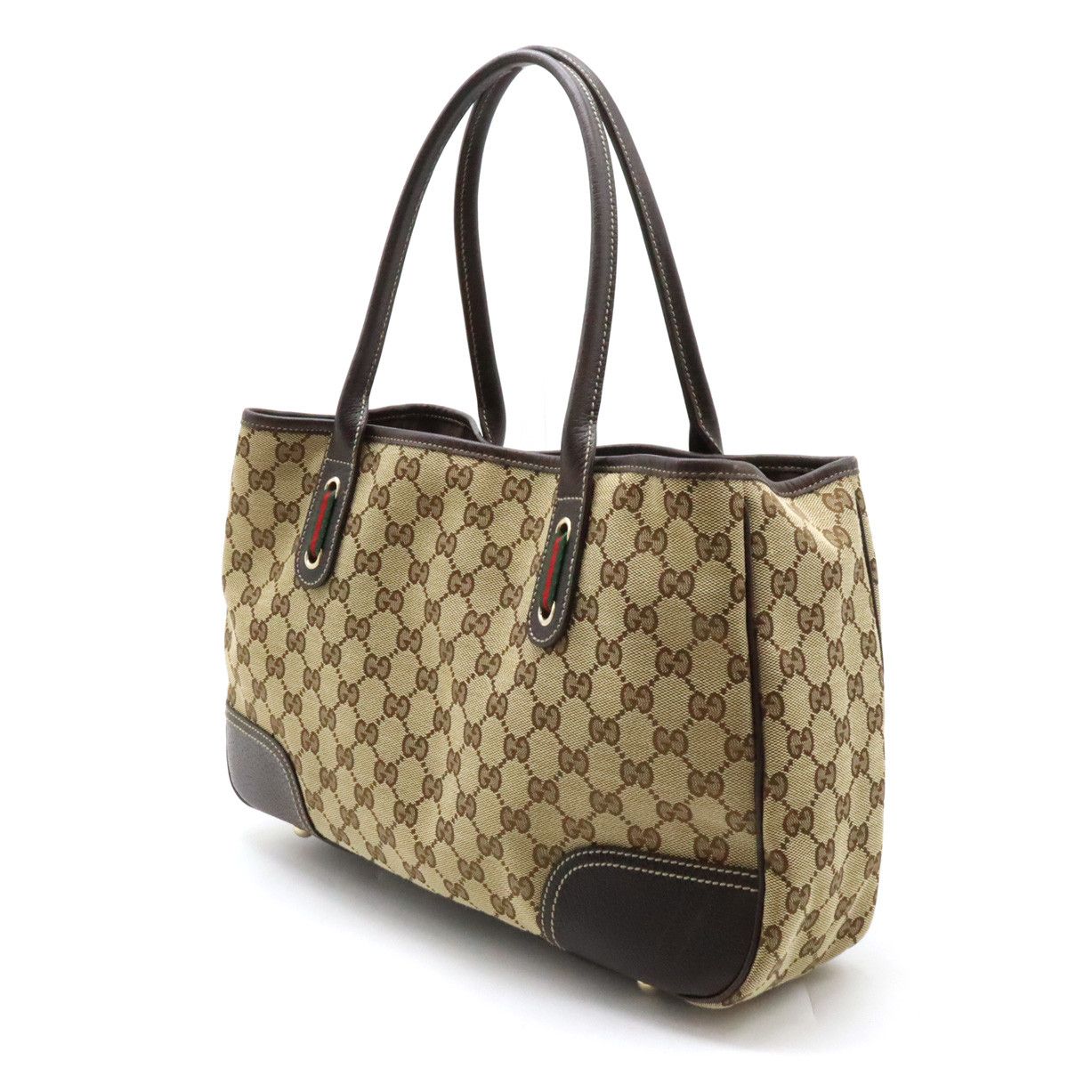 Gucci Gucci Gucci GG Canvas Princy Line Ribbon Tote Bag 163805 Canvas Tote Bag 163805 in Great Condition Size ONE SIZE - 2 Thumbnail