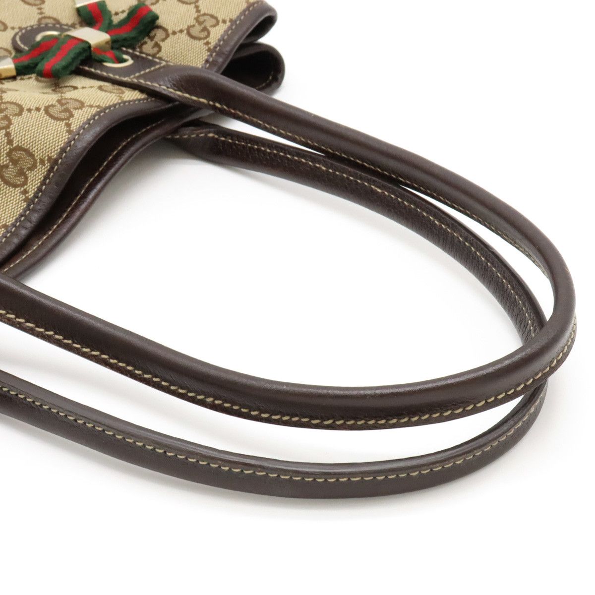 Gucci Gucci Gucci GG Canvas Princy Line Ribbon Tote Bag 163805 Canvas Tote Bag 163805 in Great Condition Size ONE SIZE - 4 Thumbnail