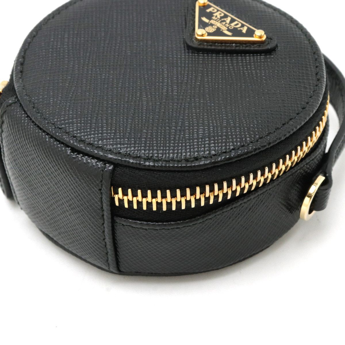 Prada Prada Prada Saffiano Leather Mini Pouch Shoulder Bag 1NR023 Leather Shoulder Bag 1NR023 in Pristine Condition Size ONE SIZE - 3 Thumbnail