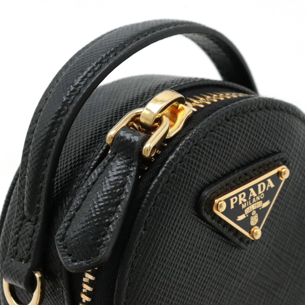 Prada Prada Prada Saffiano Leather Mini Pouch Shoulder Bag 1NR023 Leather Shoulder Bag 1NR023 in Pristine Condition Size ONE SIZE - 4 Thumbnail