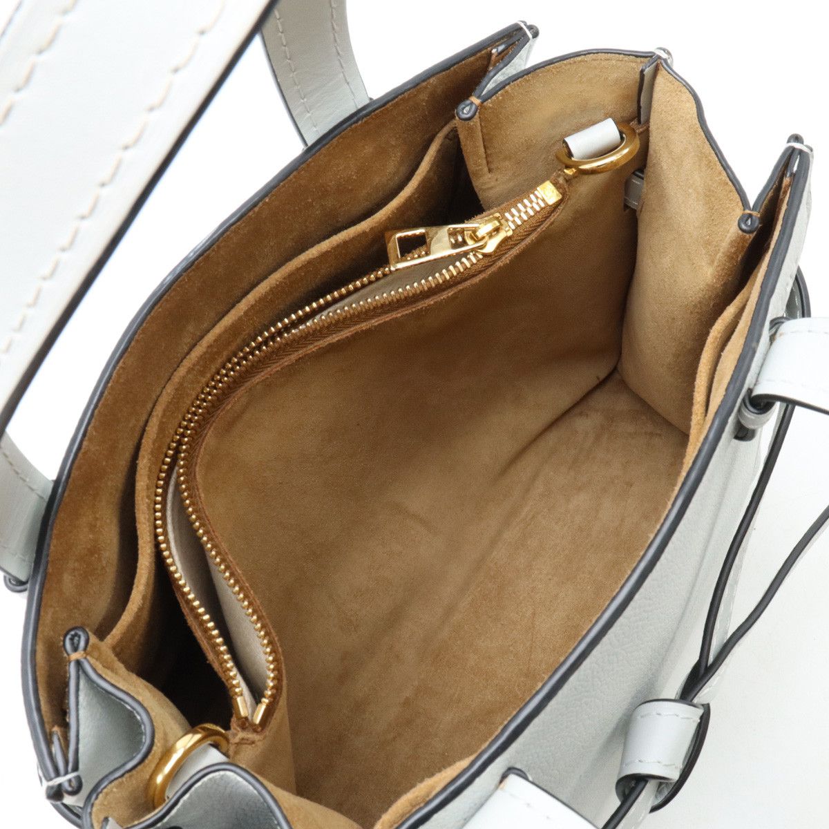 Loewe Loewe Loewe Leather Anagram Gate Top Handle Bag 2WAY Leather Handbag 321.12.U61 in Pristine Condition Size ONE SIZE - 6 Thumbnail