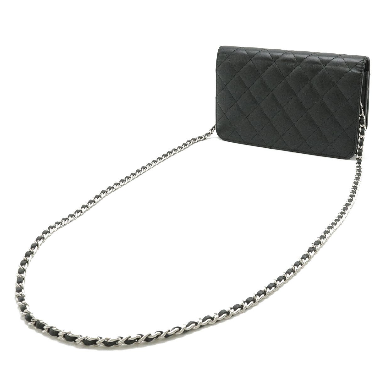 Chanel Chanel Chanel Simply CC Matelasse Leather Chain Wallet Shoulder Bag A80219 Leather Shoulder Bag A80219 in Great Condition Size ONE SIZE - 2 Thumbnail