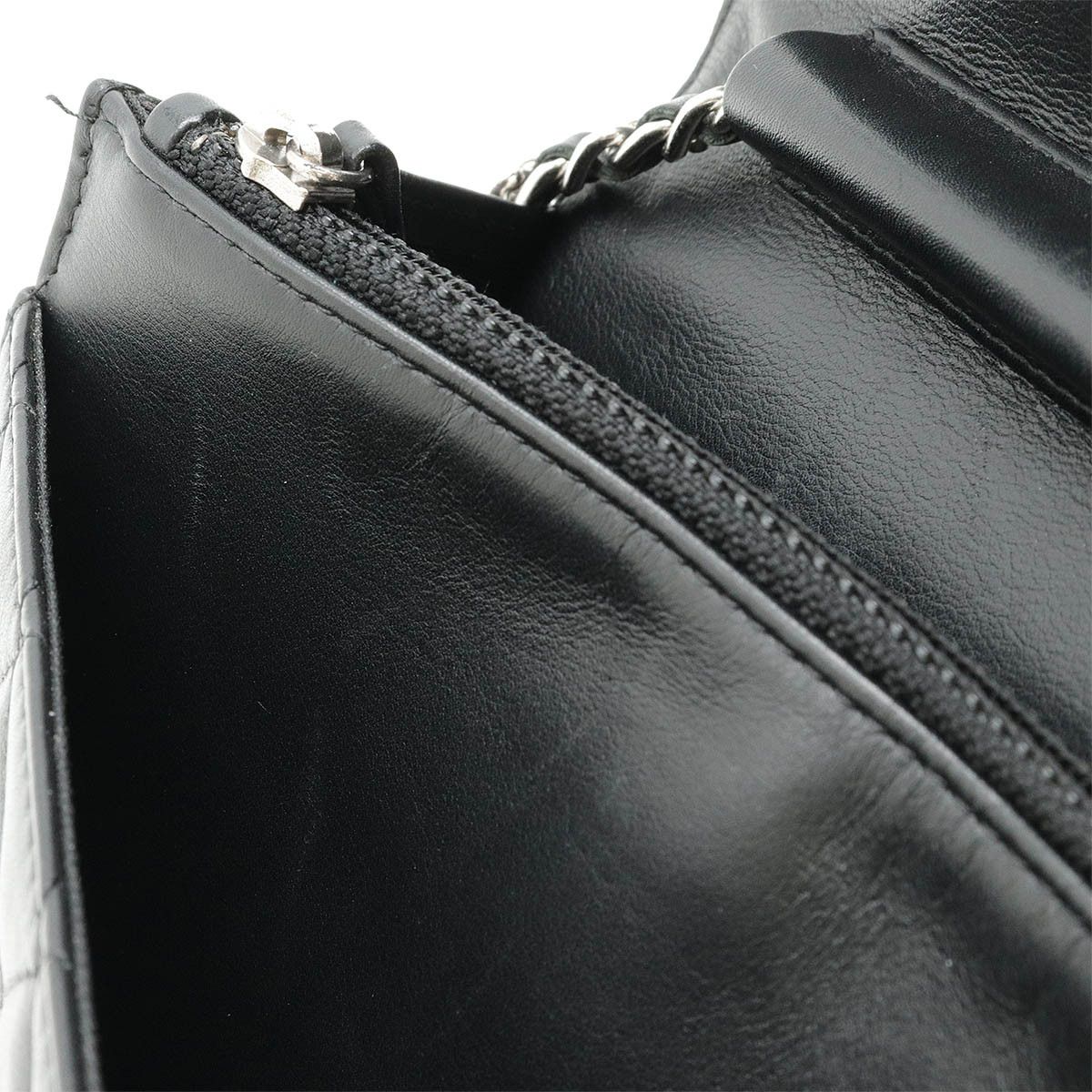 Chanel Chanel Chanel Simply CC Matelasse Leather Chain Wallet Shoulder Bag A80219 Leather Shoulder Bag A80219 in Great Condition Size ONE SIZE - 8 Thumbnail