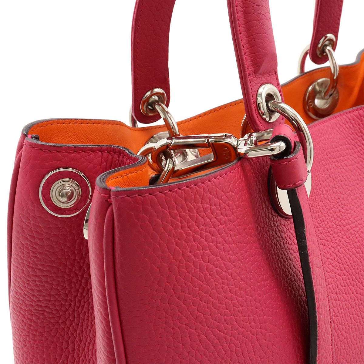 Dior Dior Dior Diorissimo Leather Handbag Tote 2WAY Leather Tote Bag in Great Condition Size ONE SIZE - 6 Thumbnail