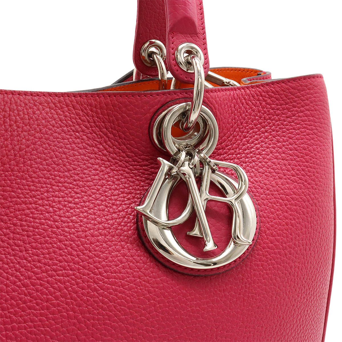 Dior Dior Dior Diorissimo Leather Handbag Tote 2WAY Leather Tote Bag in Great Condition Size ONE SIZE - 8 Thumbnail