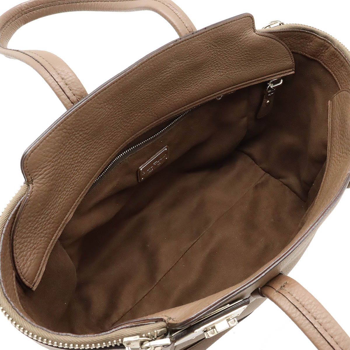 Salvatore Ferragamo Salvatore Ferragamo Salvatore Ferragamo Leather Ariana Varve Gancini Tote Bag Leather Tote Bag DY-21 D698 in Great Condition Size ONE SIZE - 6 Thumbnail