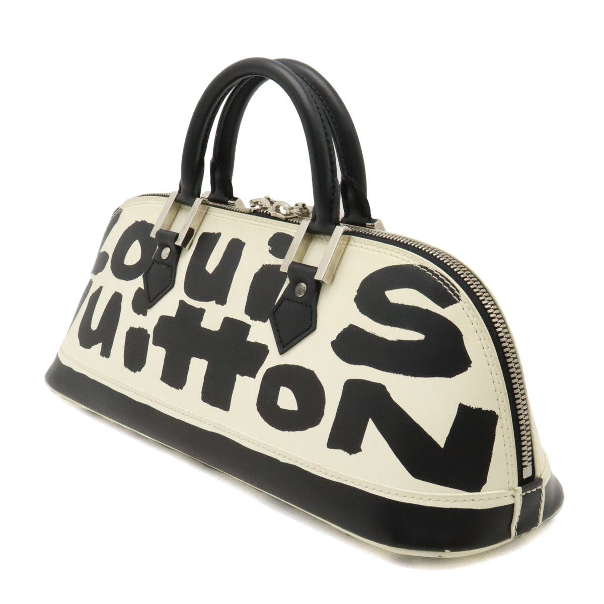 Louis Vuitton Louis Vuitton Louis Vuitton Graffiti Alma Horizontal Leather Handbag M92175 Leather Handbag M92175 in Very Good Condition Size ONE SIZE - 2 Thumbnail