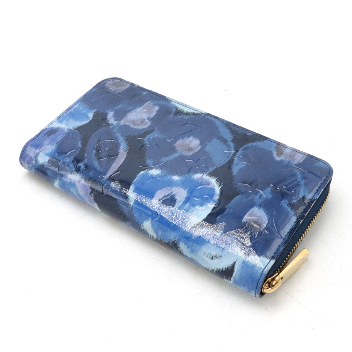 Louis Vuitton Louis Vuitton Louis Vuitton Vernis Ikat Flower Zippy Wallet M90018 Leather Long Wallet M90018 in Great Condition Size ONE SIZE - 2 Thumbnail