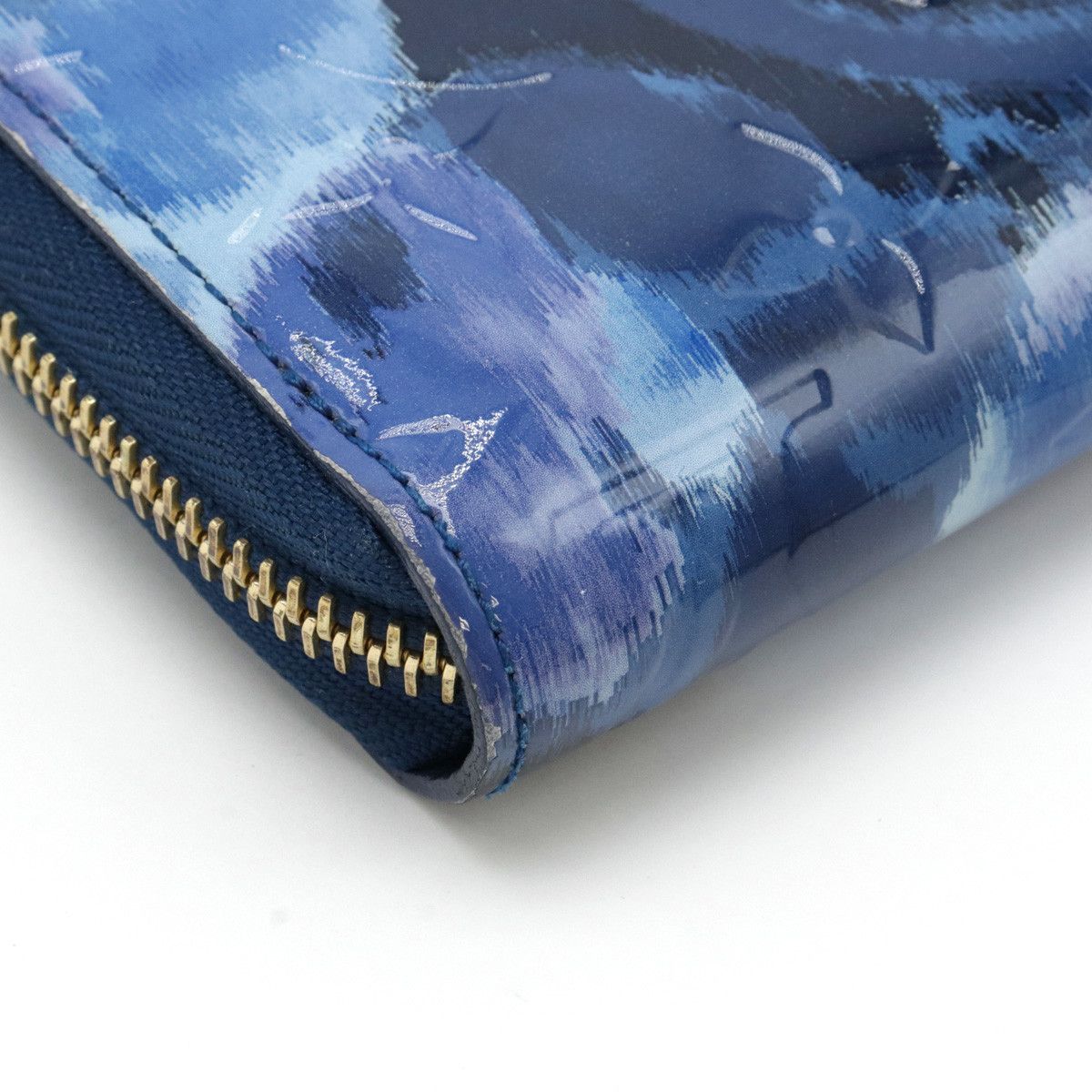 Louis Vuitton Louis Vuitton Louis Vuitton Vernis Ikat Flower Zippy Wallet M90018 Leather Long Wallet M90018 in Great Condition Size ONE SIZE - 3 Thumbnail