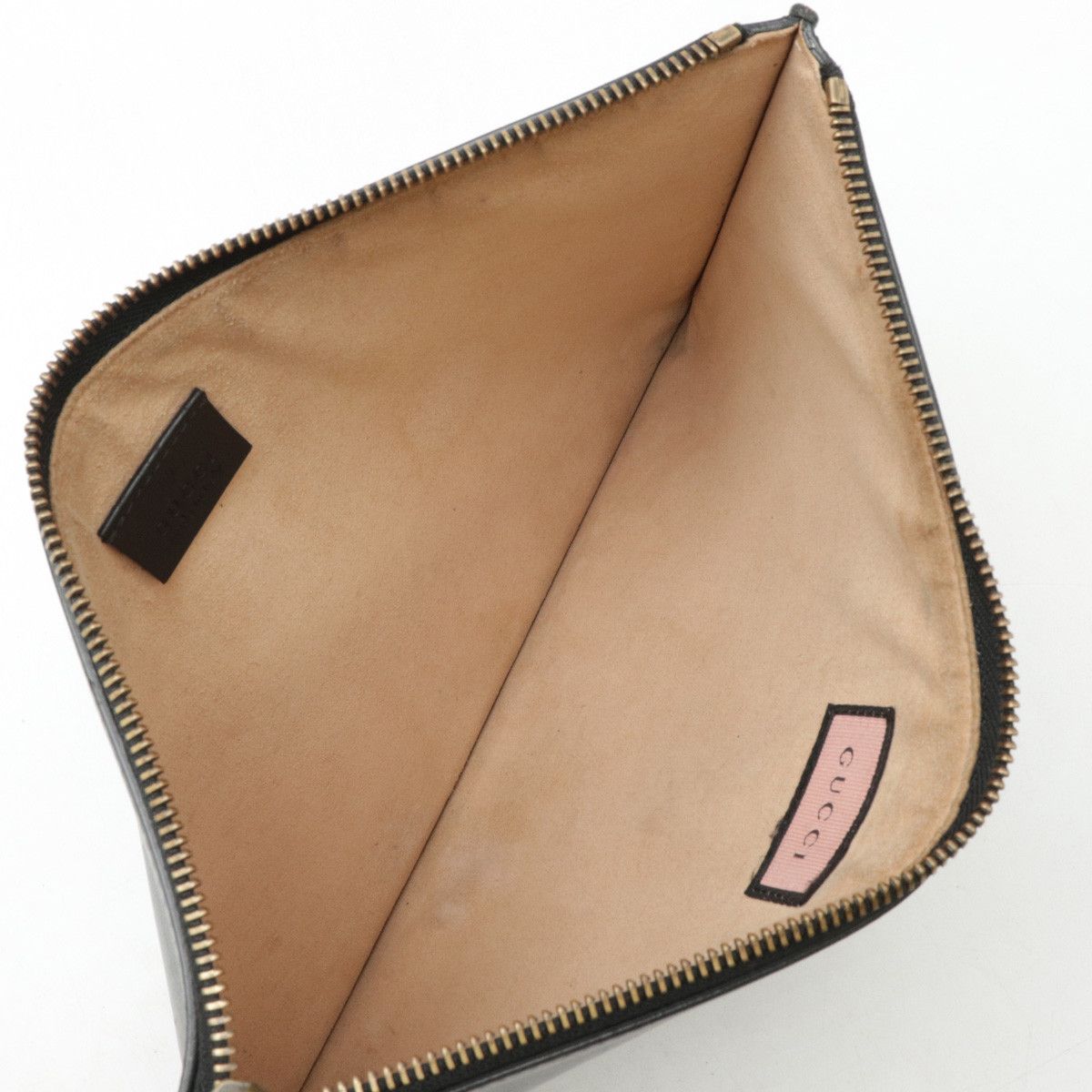 Gucci Gucci Gucci Ghost Leather Clutch Bag Black Leather Clutch Bag 445597 Size ONE SIZE - 5 Thumbnail