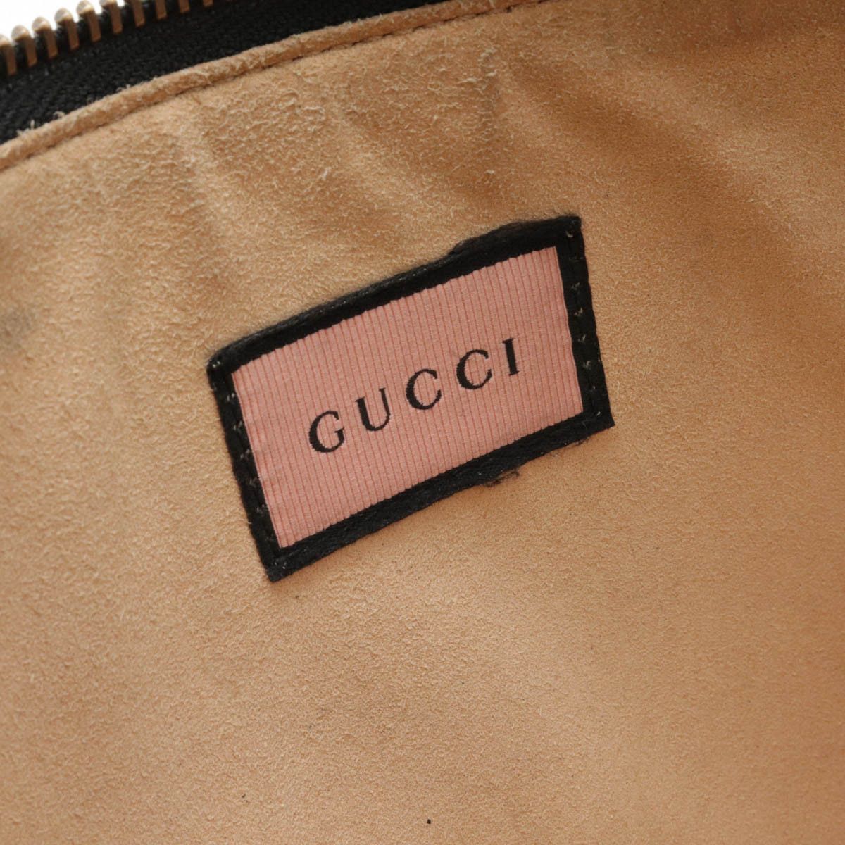 Gucci Gucci Gucci Ghost Leather Clutch Bag Black Leather Clutch Bag 445597 Size ONE SIZE - 7 Thumbnail