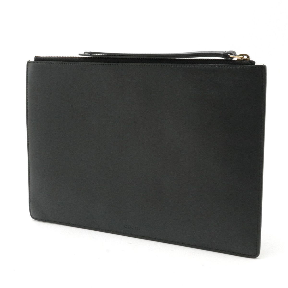 Gucci Gucci Gucci Ghost Leather Clutch Bag Black Leather Clutch Bag 445597 Size ONE SIZE - 2 Thumbnail